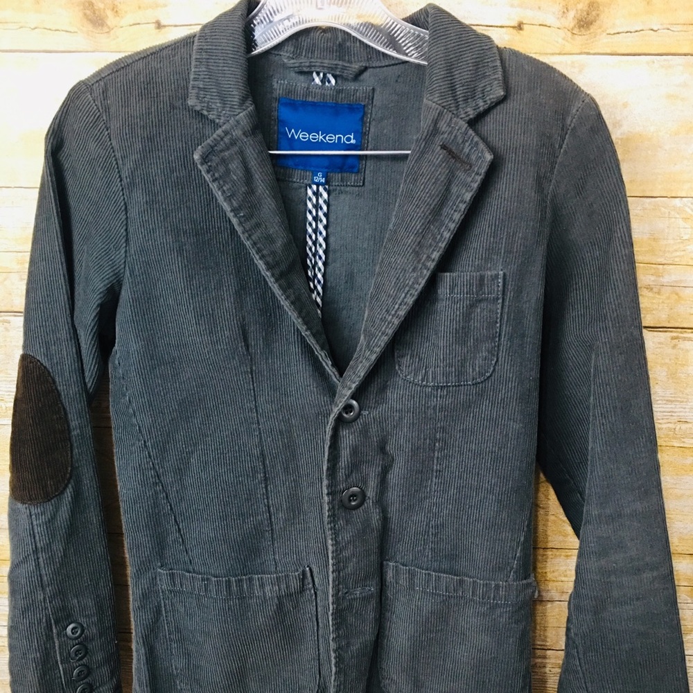 Boy’s  corduroy gray jacket 12/14